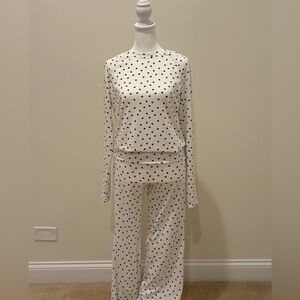Teen Girl Heart Print Matching Set